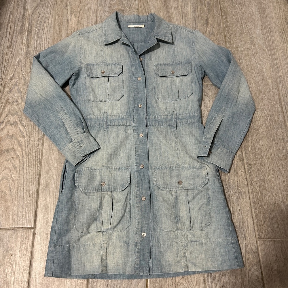 LIKE NEW! Women's J Brand Chambray Utility Denim Dress - XS